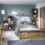 Brooklyn Wall Shelf Walnut and Dark Grey