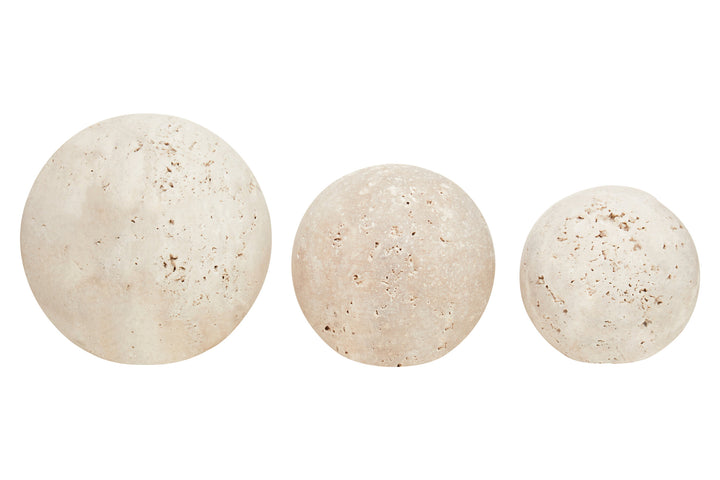 of Set Balls Corvessa Travertine Deco 3