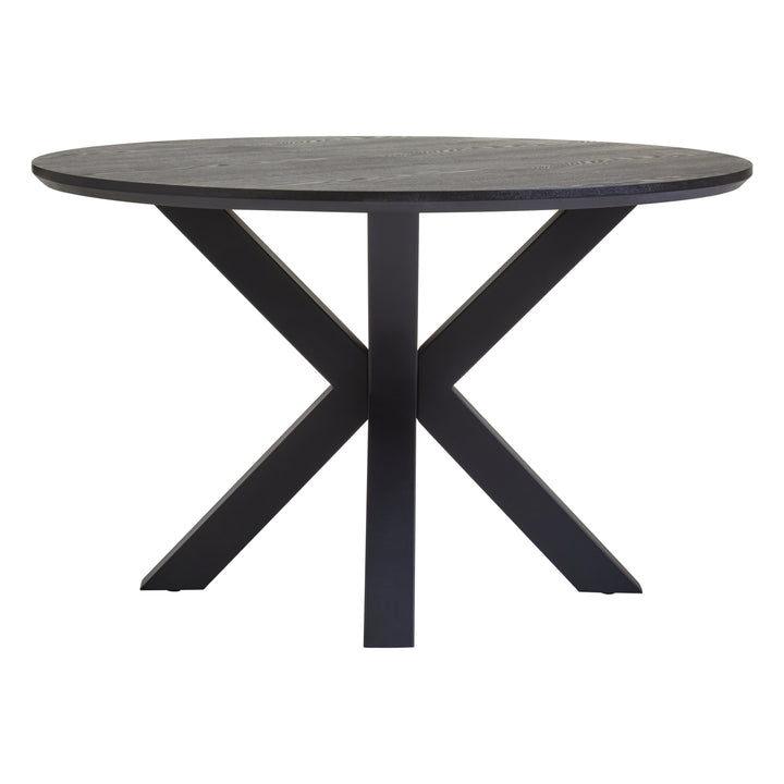 Salford Dining Table with Black Metal Legs