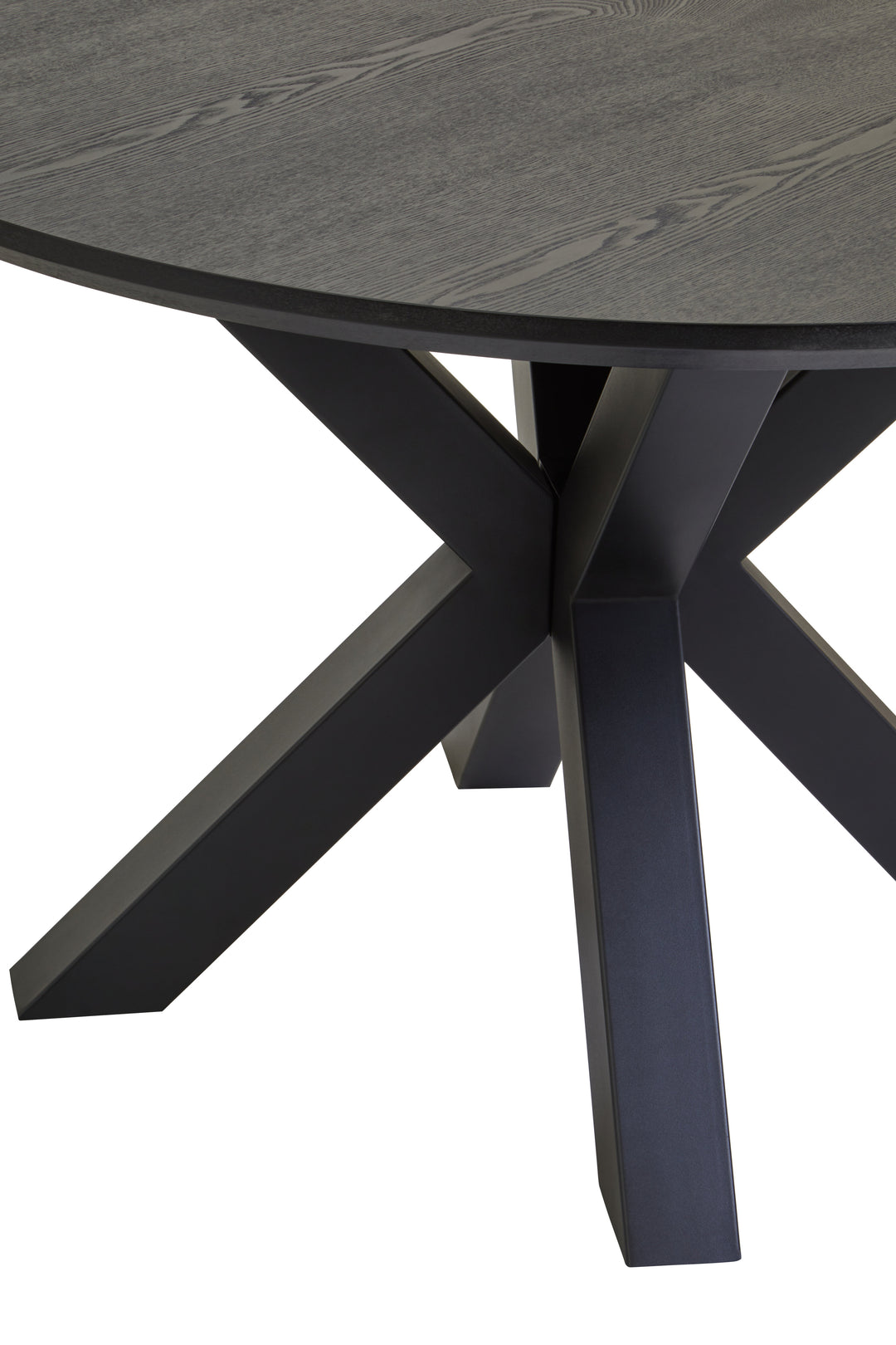 Salford Dining Table with Black Metal Legs