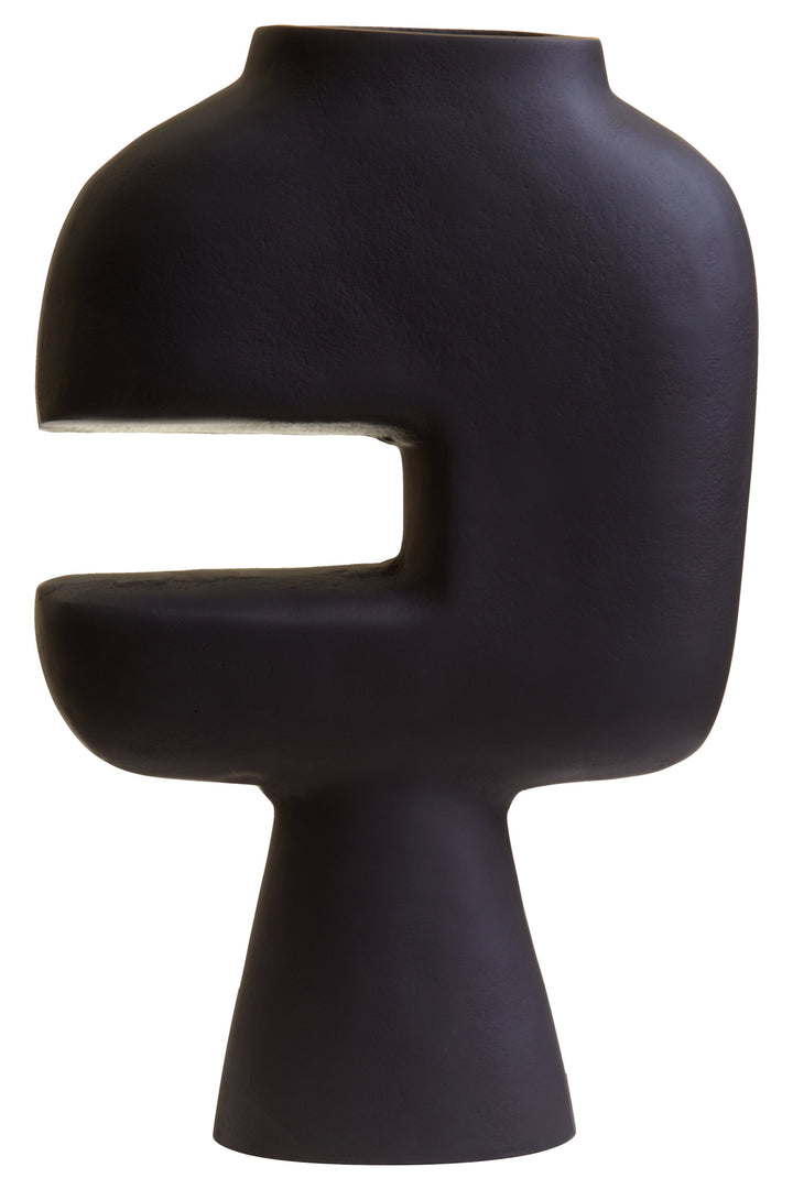 Vase Black Abstract Large Virelia