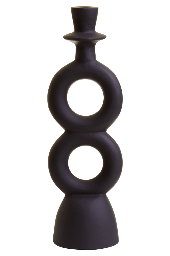 Black Virelia Holder Large Candle