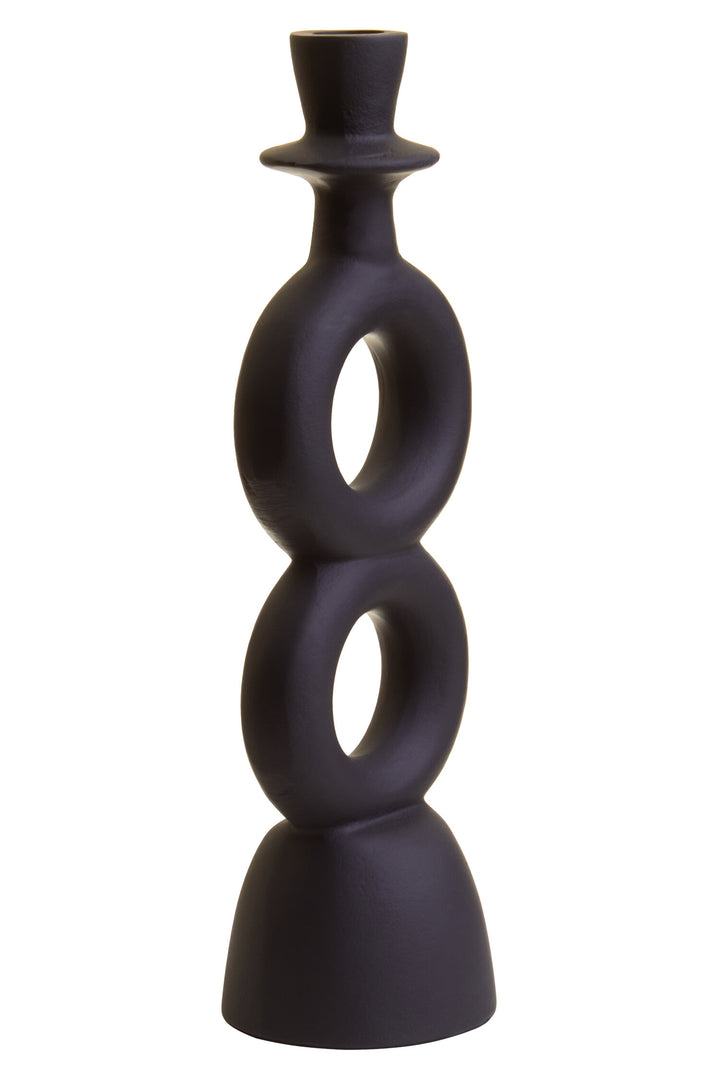 Black Virelia Holder Large Candle