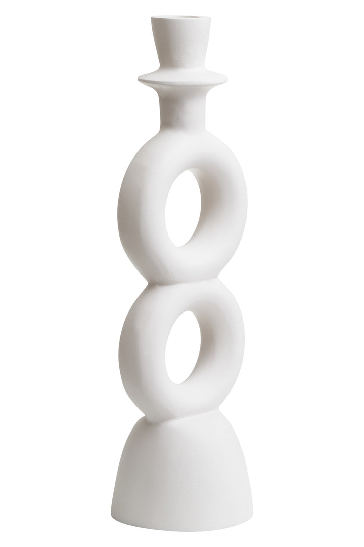 Virelia Cream Large Candle Holder