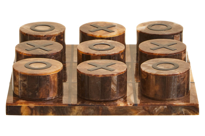 Churchill Brown & Black Noughts and Crosses Game