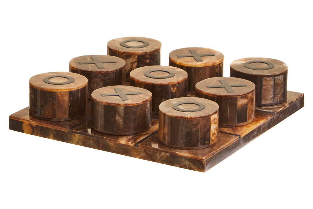 Churchill Brown & Black Noughts and Crosses Game