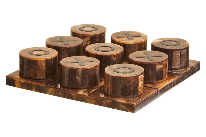 Churchill Brown & Black Noughts and Crosses Game