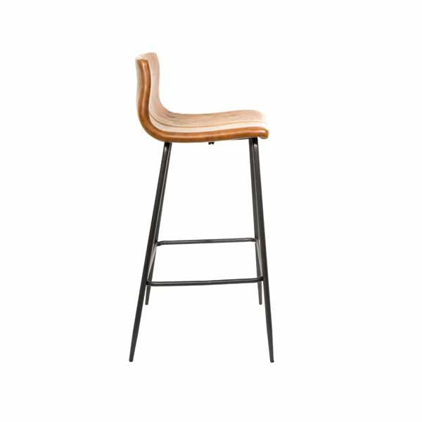 Kavira Barstool Vegan Leather Tan SET OF 2