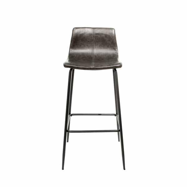 Kavira Barstool Vegan Leather Grey SET OF 2