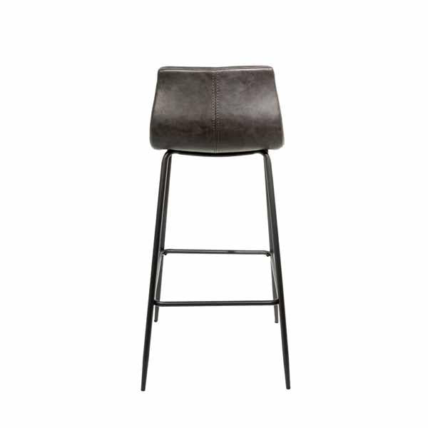 Kavira Barstool Vegan Leather Grey SET OF 2