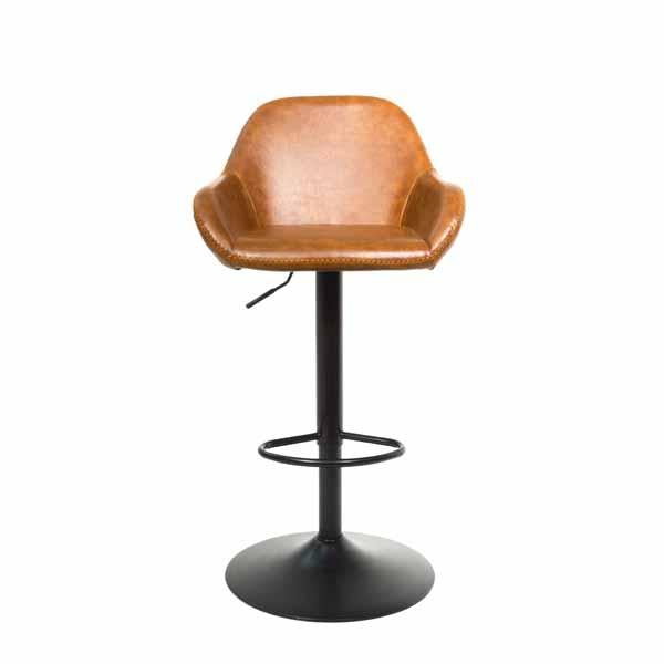 Morvella Gas Lift Barstool Tan SET OF 2