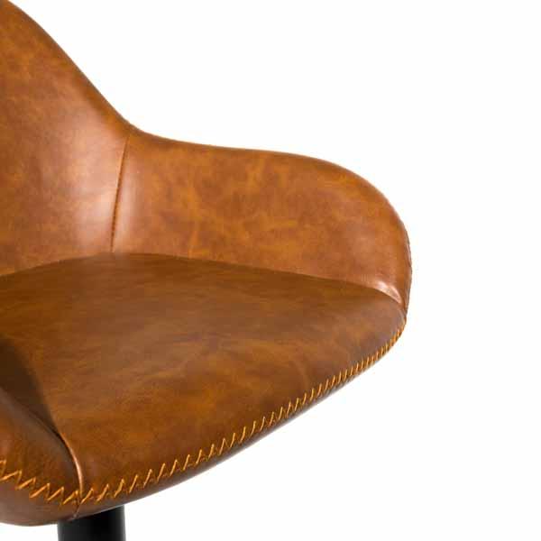 Morvella Gas Lift Barstool Tan SET OF 2