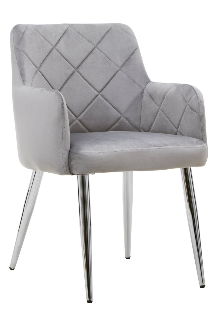 Tamzin Mink Velvet Dining Chair