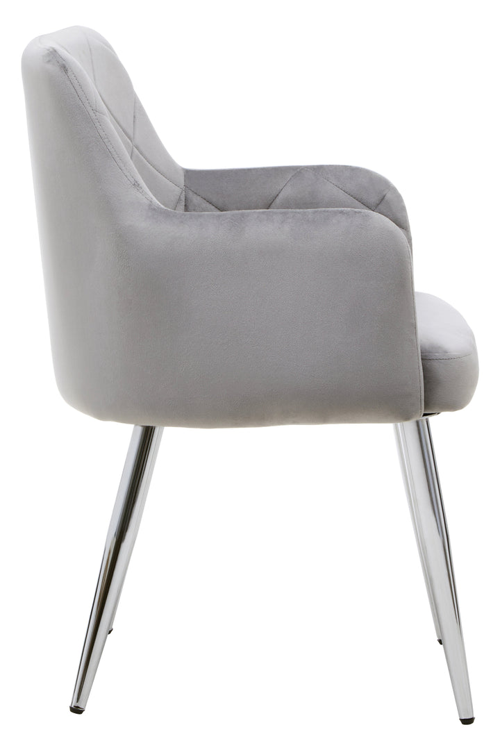 Tamzin Mink Velvet Dining Chair