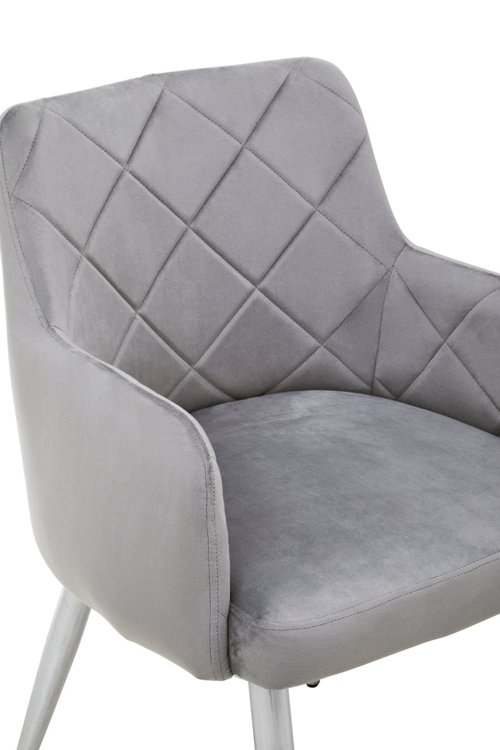 Tamzin Mink Velvet Dining Chair