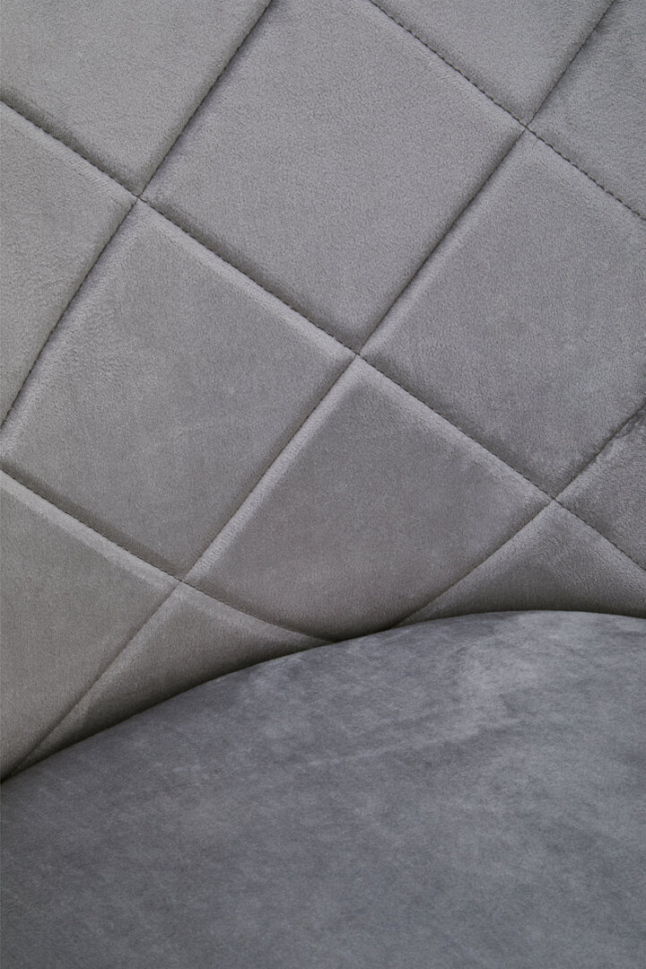 Linea Light Blue Velvet Angular Dining Chair