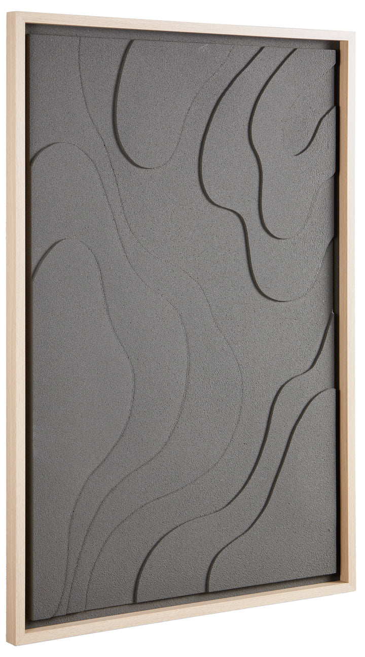 Astratto Green 3D Carved Wood Wall Panel