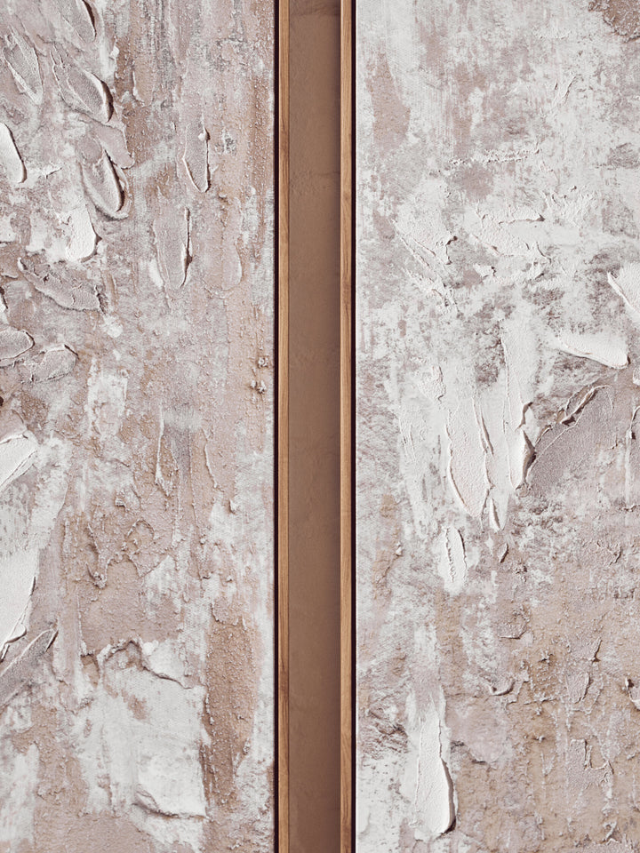 Wall 2 Neutral of Tones Textured Set Sundown Art