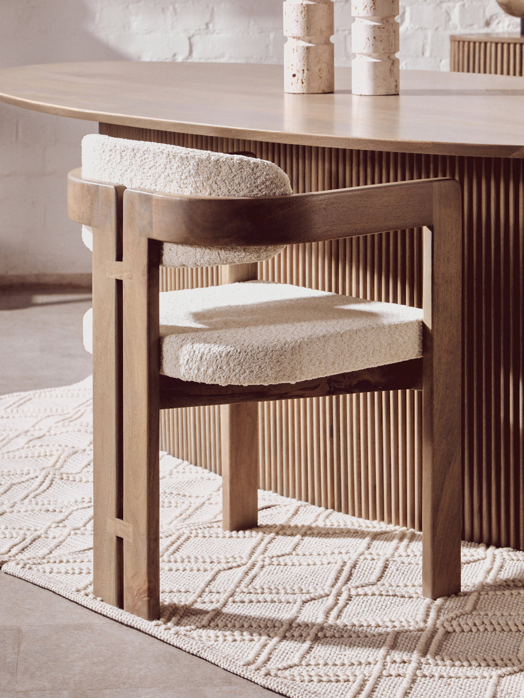 Torello Grey Mango Wood Dining Chair