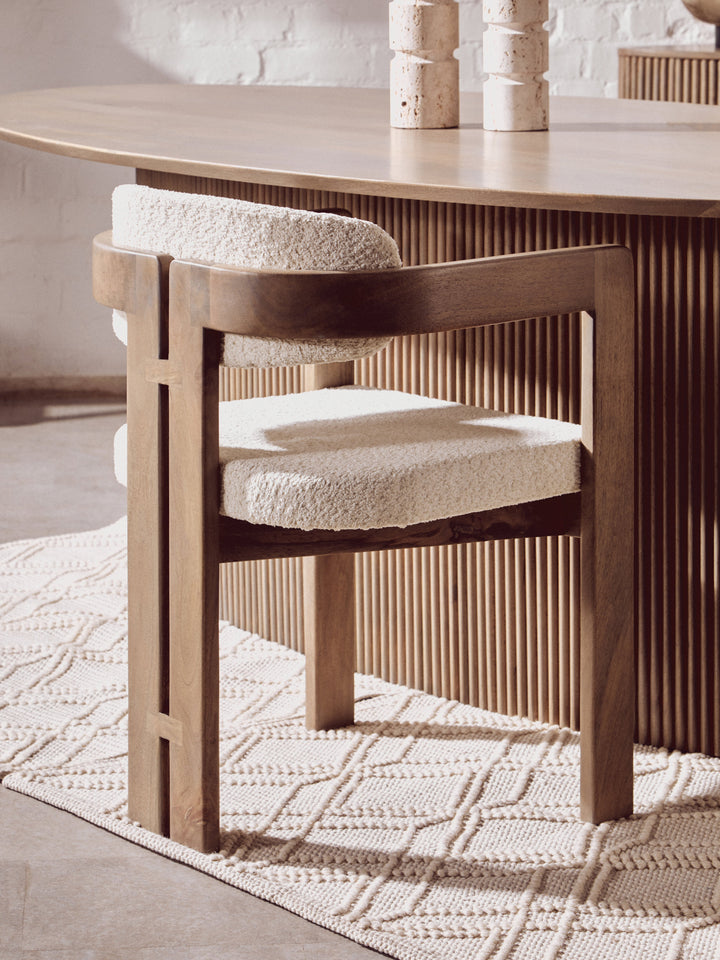 Torello Grey Mango Wood Dining Chair