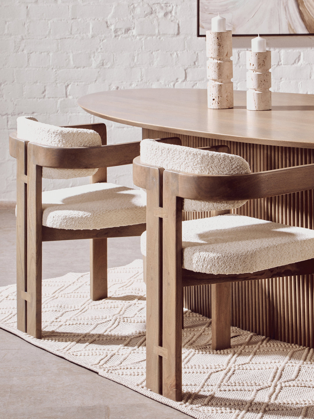 Torello Grey Mango Wood Dining Chair