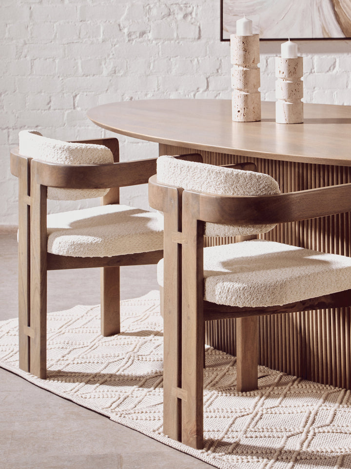 Torello Grey Mango Wood Dining Chair