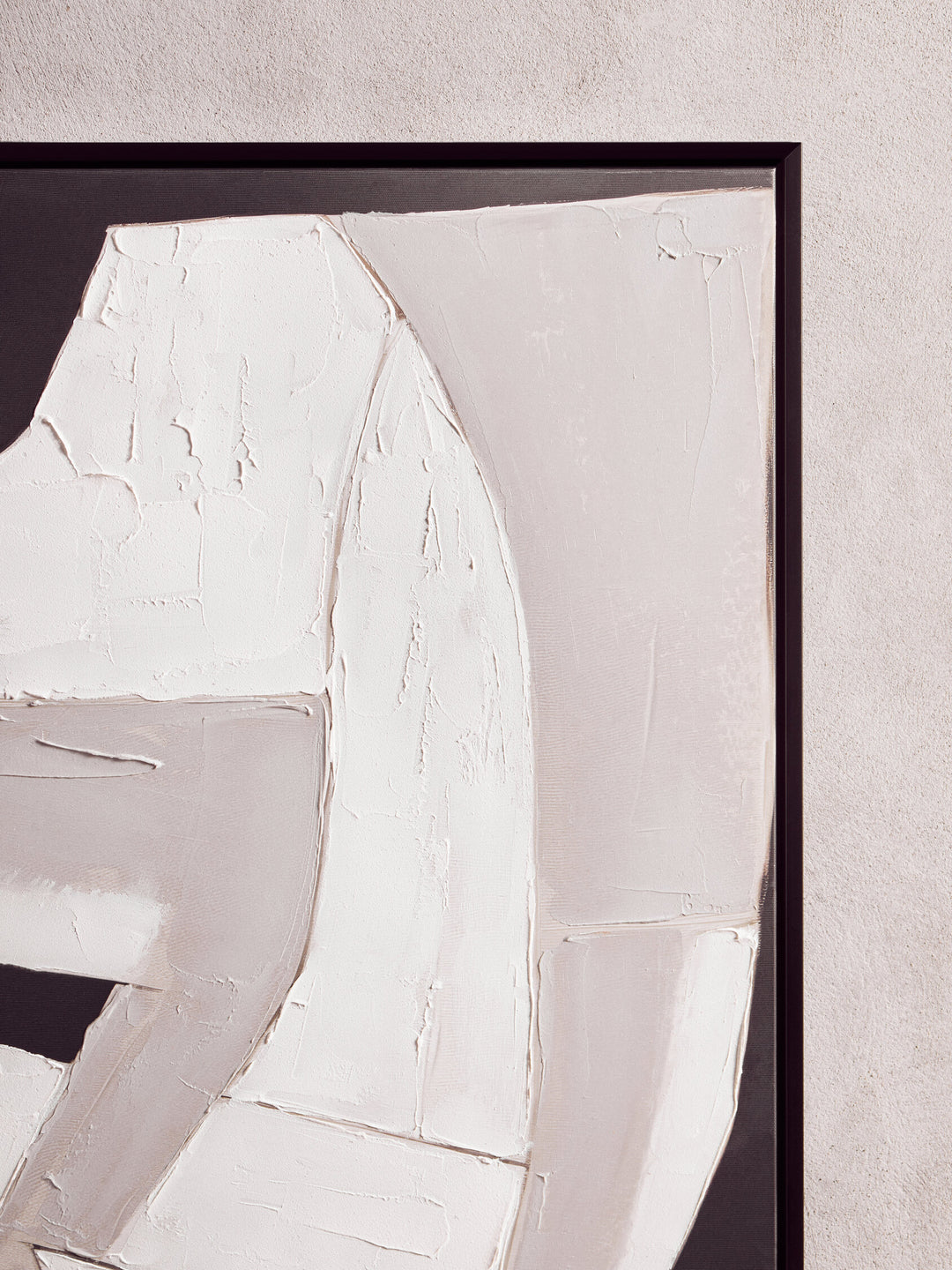 Art Wall Textured Abstract Sundown Monochrome