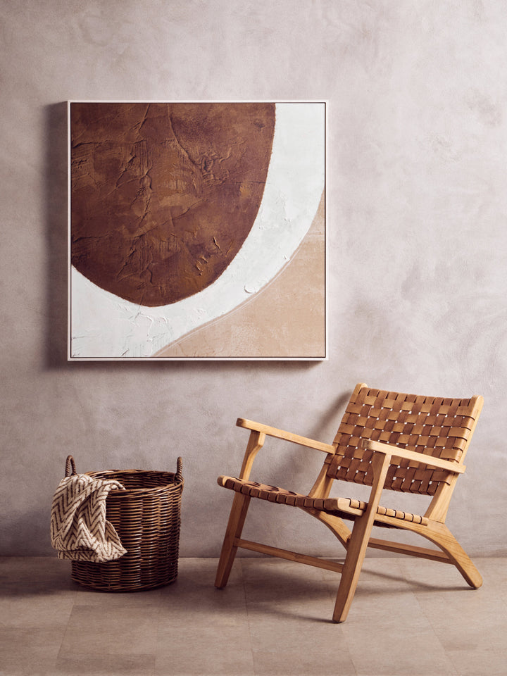 Sundown Textured Wall Natural Art Brown and