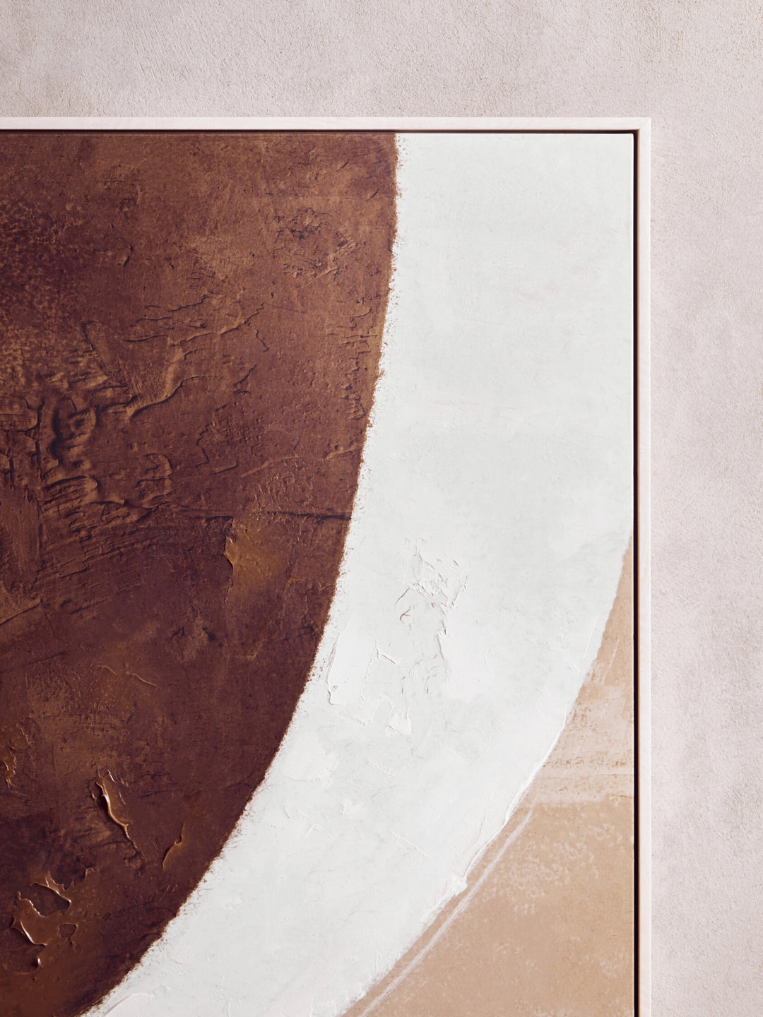 Sundown Textured Wall Natural Art Brown and