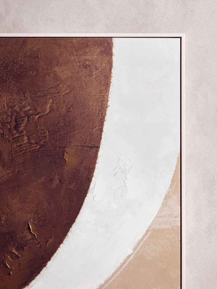 Sundown Textured Wall Natural Art Brown and