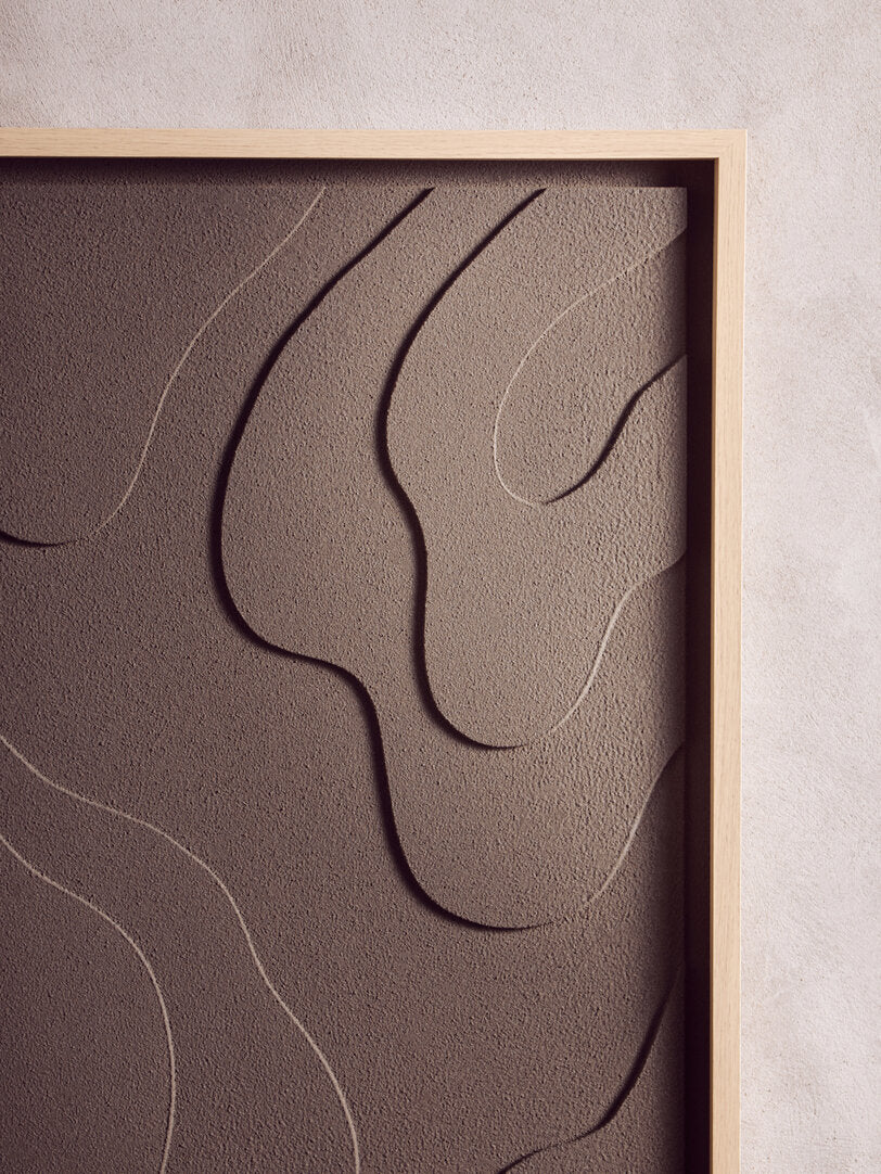Sundown 3D Carved Wooden Wall Panel – Green Finish