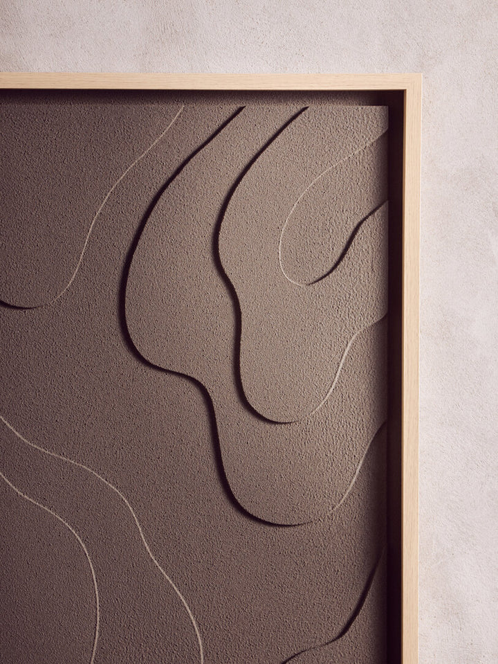 Sundown 3D Carved Wooden Wall Panel – Green Finish