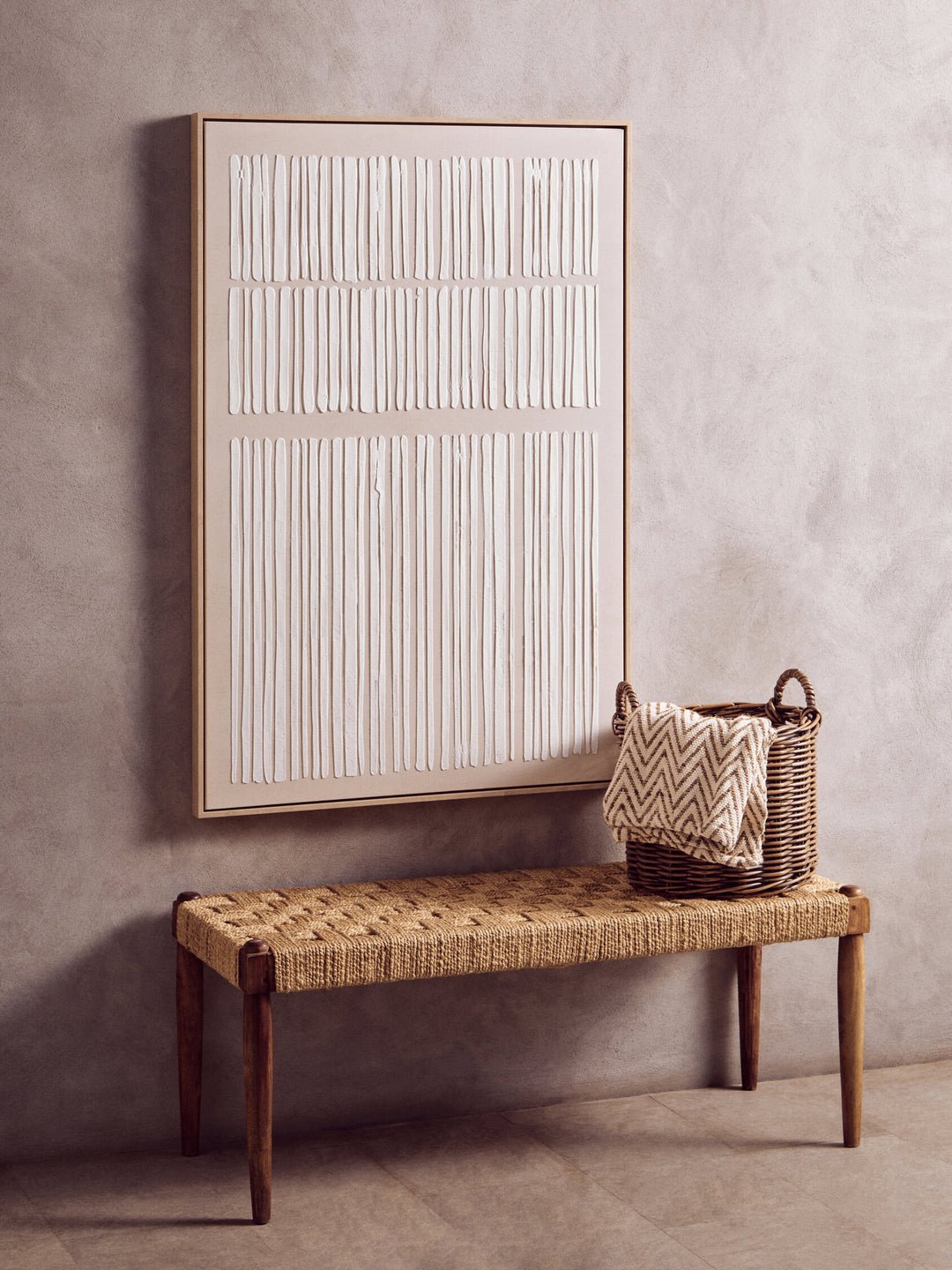 Textured Wall Canvas Sundown Natural Art