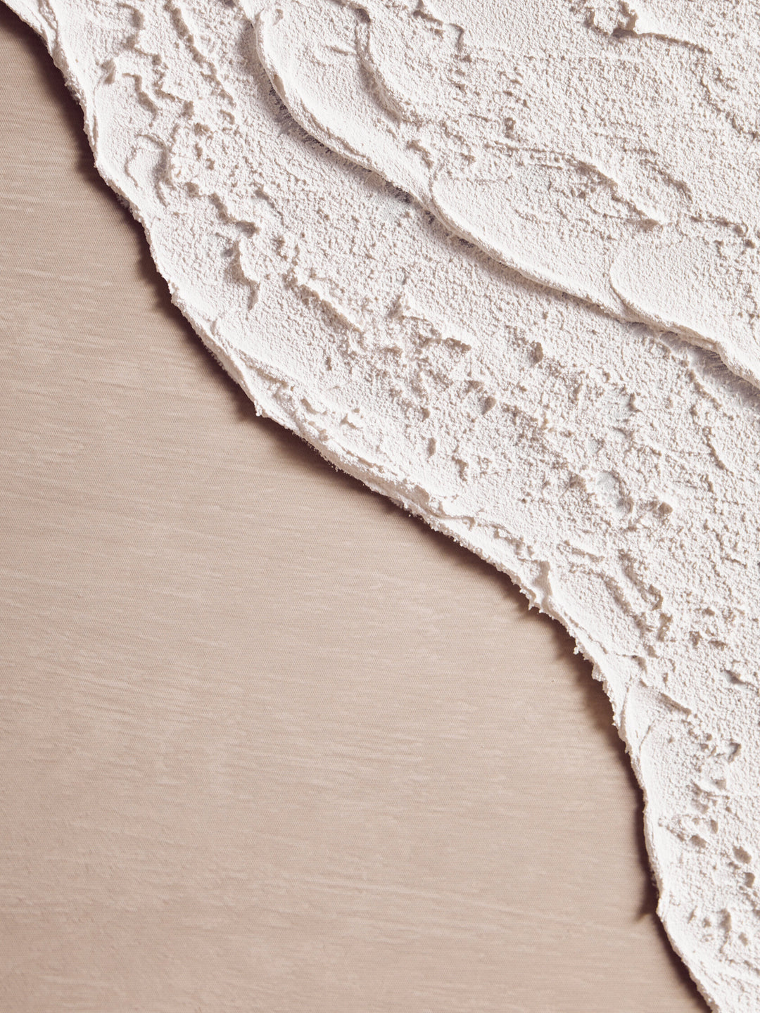 Textured Wall White Natural Art Canvas and Plaster Sundown