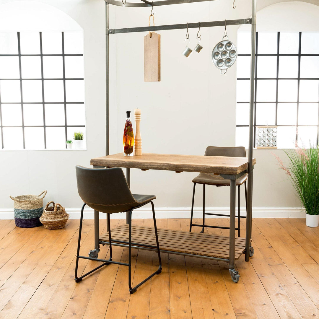 Nevoria Counter Stool Grey SET OF 2