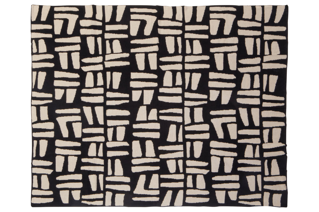 Natural And Black Throw Ozella Oakridge