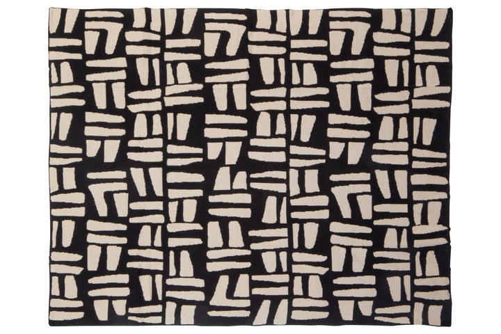 Natural And Black Throw Ozella Oakridge