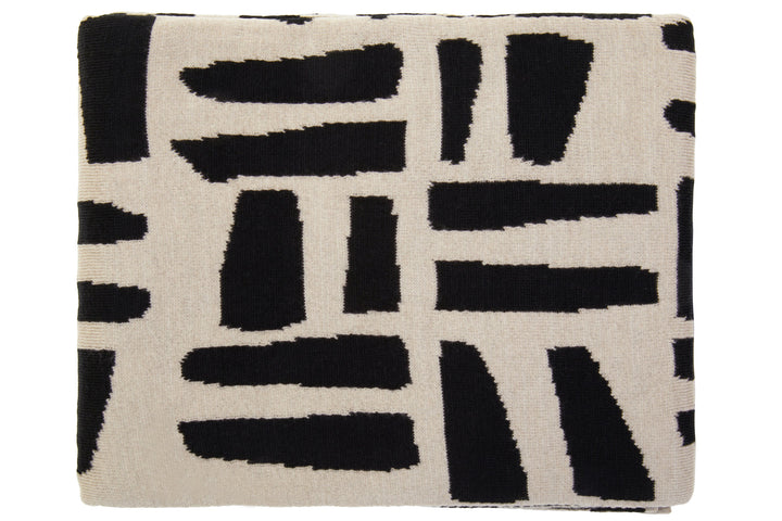 Natural And Black Throw Ozella Oakridge