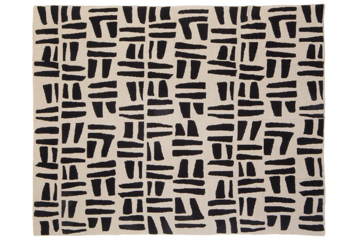 Natural And Black Throw Ozella Oakridge