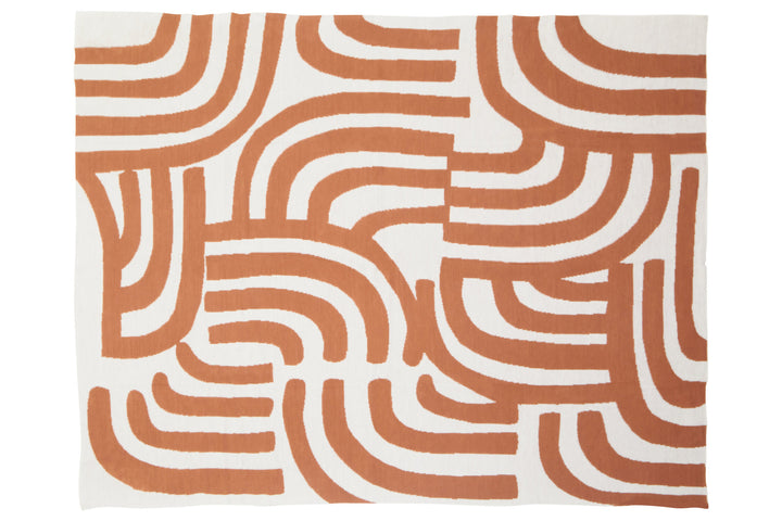Oakridge Terracotta Ozella Throw Natural And