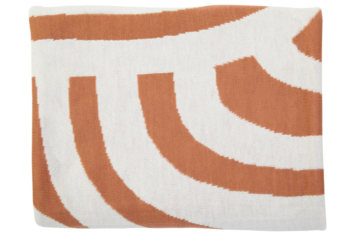 Oakridge Terracotta Ozella Throw Natural And
