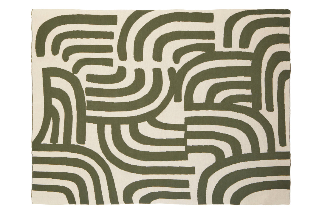 And Ozella Natural Green Oakridge Throw