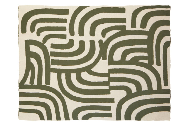And Ozella Natural Green Oakridge Throw