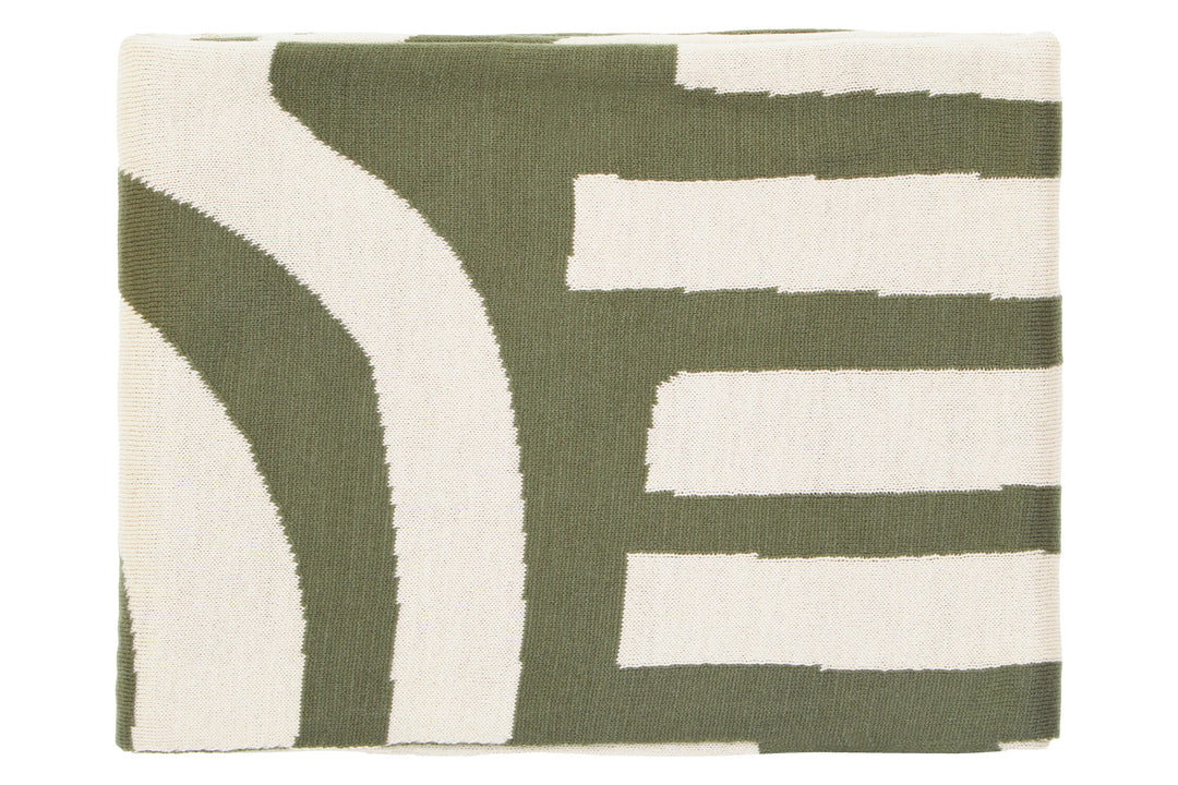 And Ozella Natural Green Oakridge Throw