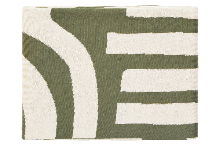 And Ozella Natural Green Oakridge Throw
