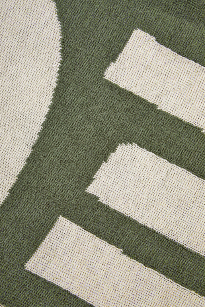 And Ozella Natural Green Oakridge Throw