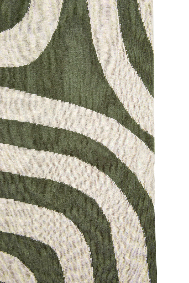 And Ozella Natural Green Oakridge Throw