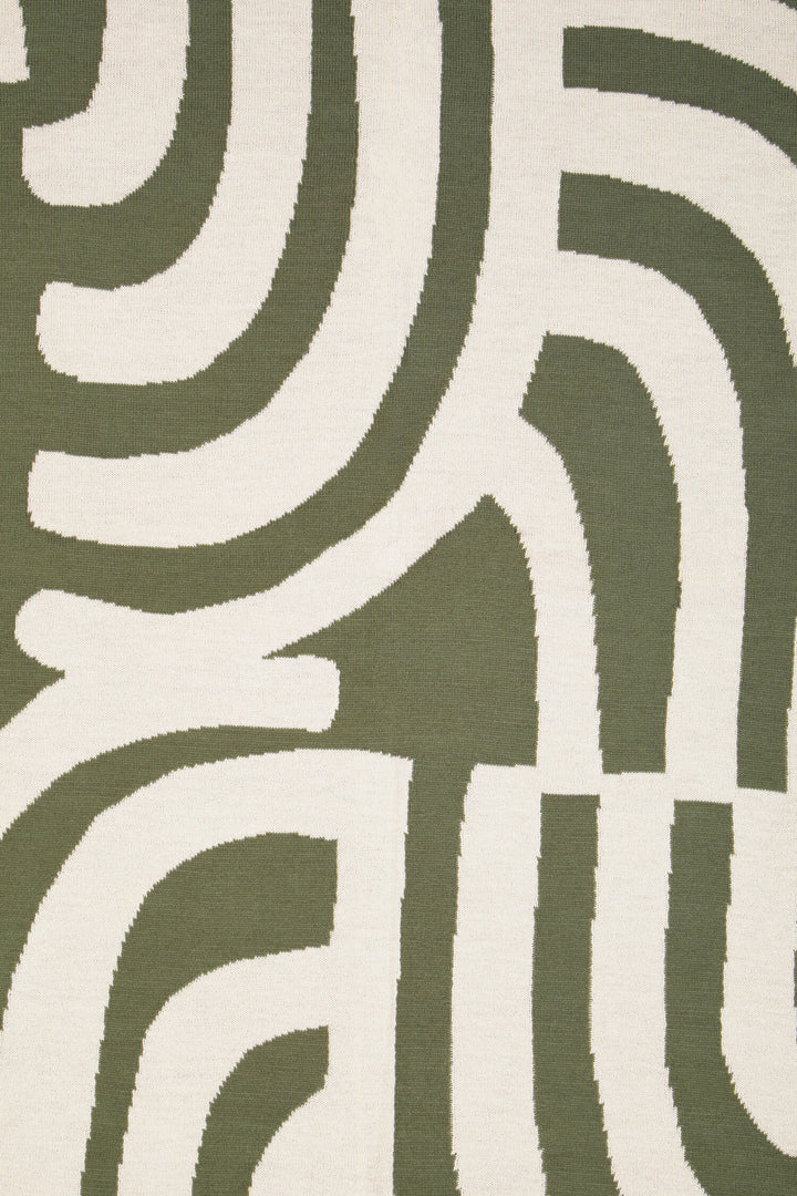 And Ozella Natural Green Oakridge Throw