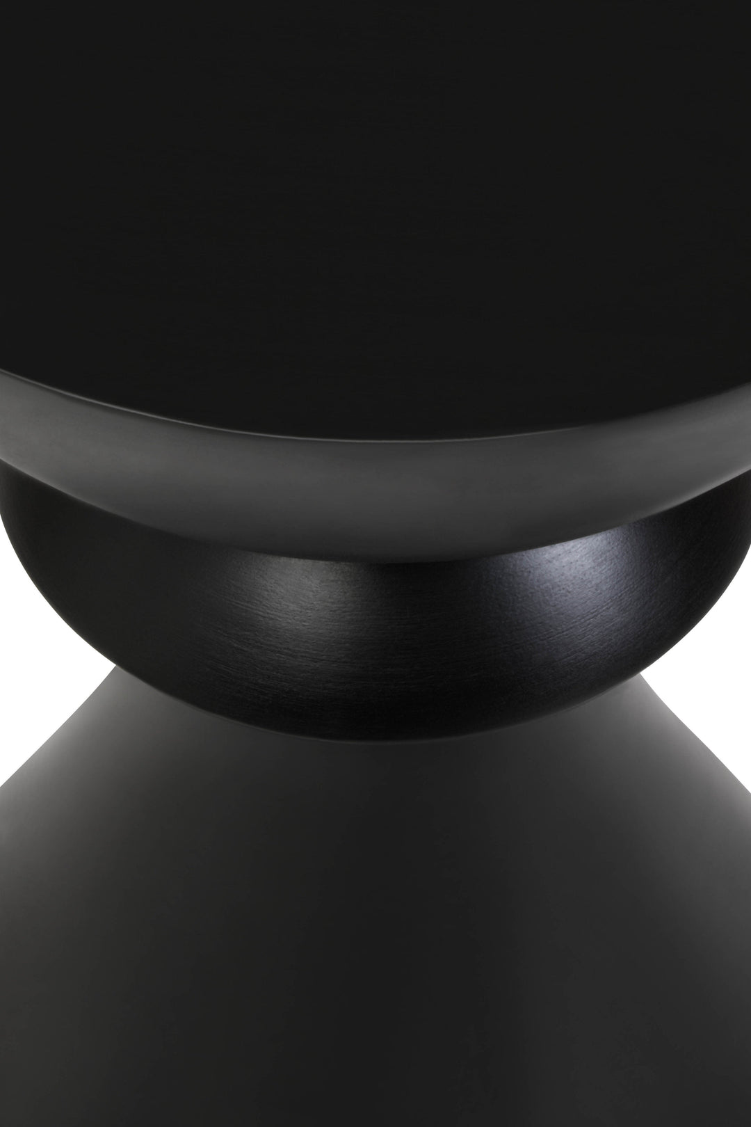 Walsa Accent Side Table in Black Mango Wood Finish