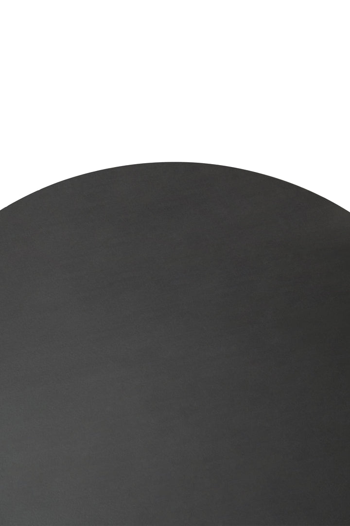 Walsa Side Table in Black Mango Wood with Abstract Design